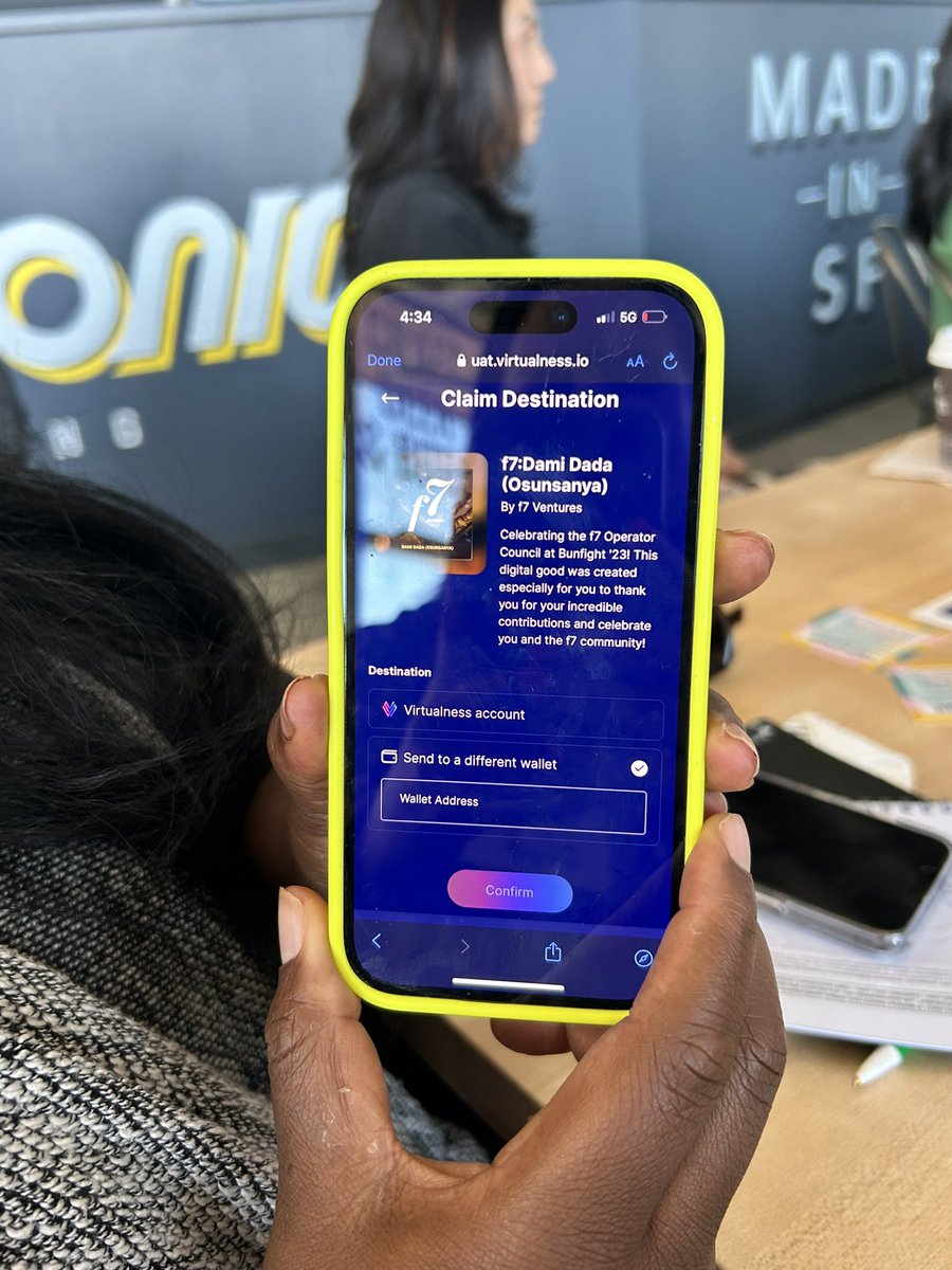 👀 <a href="/DamiOsunsanya/">Dami Osunsanya</a> new owner of a personalized @F7Ventures digital good airdropped via email link via @Virtualnessio 💥💥