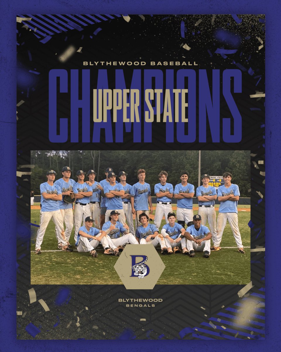 BaseballBengals's tweet photo. BENGALS ARE UPPER STATE CHAMPS! 

Thank you for all the support so far! We need two more!

#GOBENGALS #WTD https://t.co/Q5py6R6Bkx