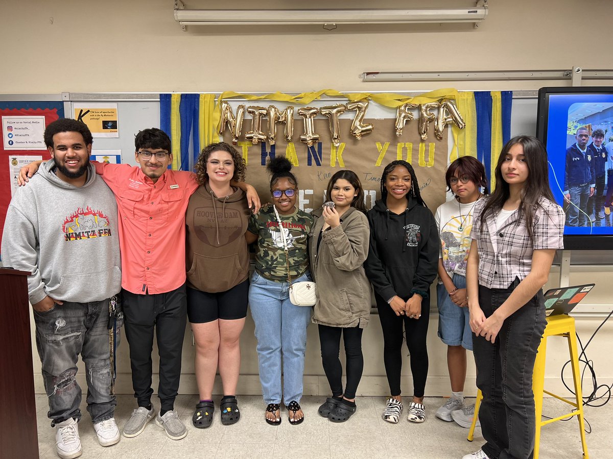 NimitzFFA's tweet photo. We will miss our senior officers, but so excited to leave the new year in the hands of the new officer team. End of the year for many but the start of brand new one for Nimitz FFA! 🫶🏽 stay tuned, you won’t wanna miss it 😉 https://t.co/ZTxEOrXpUr