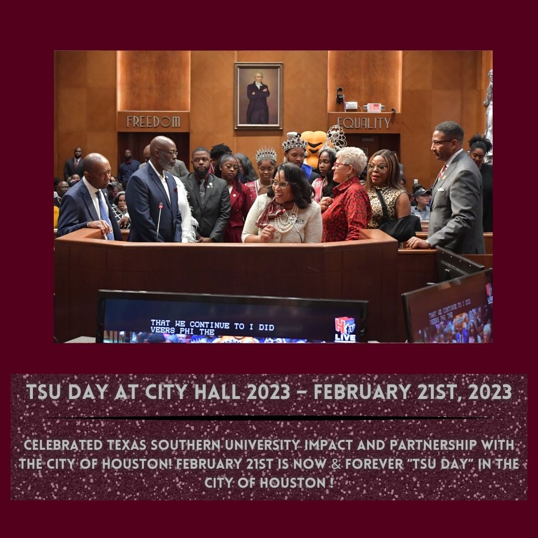 PresYoung13's tweet photo. As we bid farewell to this incredible semester, we can look forward to an even more exciting future together! Join me as we revisit some highlights from our illustrious TSU community. 

#texassouthern #TexasSouthernUniversity #tsuproud #wholesomewednesday https://t.co/Gh5YUFdxib