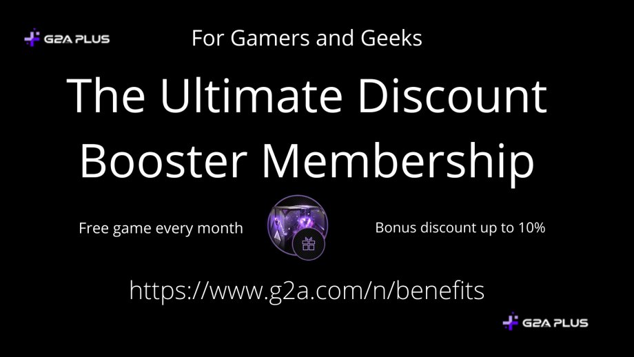 G2A - The Ultimate Discount Booster Membership for Gamers and Geeks

g2a.com/n/benefits