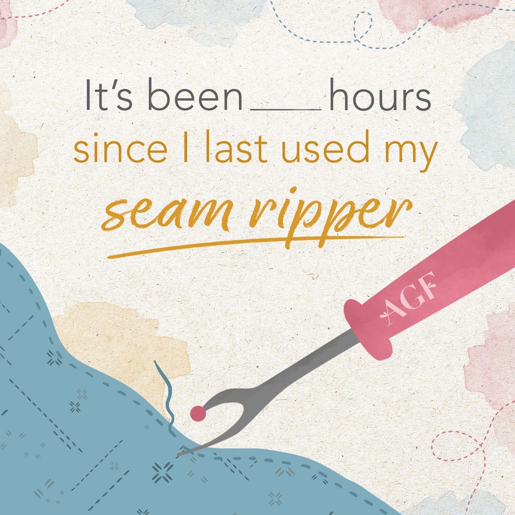 ArtGalleryFab's tweet photo. Whoโs holding a seam ripper right now?? ๐โโ๏ธ โ
Share with your quilty BFFโ ! ๐ฏ
โ
#ArtGalleryFabrics #FabricLove #Quilting #SeamRipper #QuiltLove #Sewing #IGSewingCommunity https://t.co/KvuoiY9Y8p