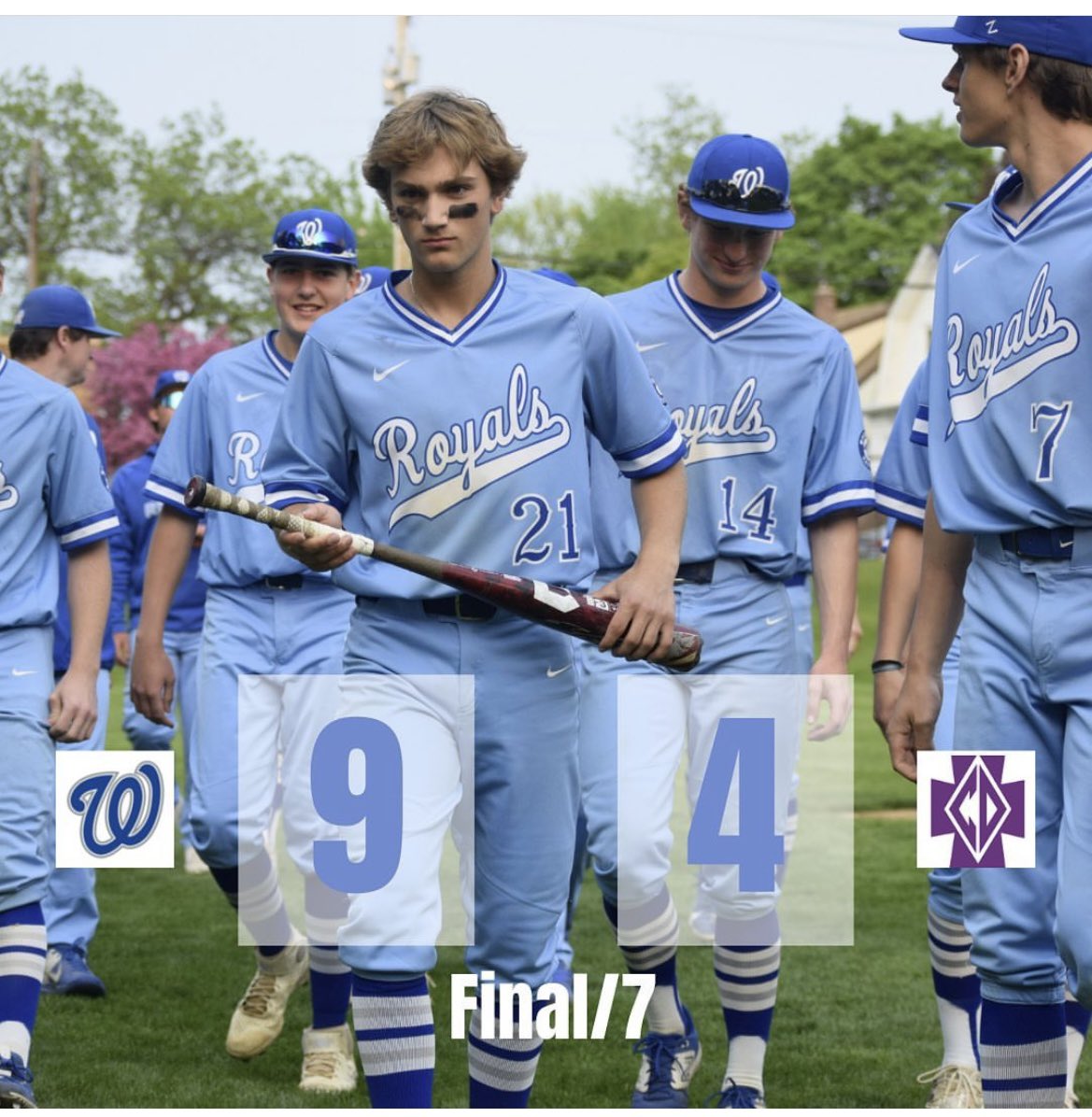Woodbury HS Royals Baseball (@whsbaseballmn) on Twitter photo Good 9-4 W for the Royals ver CDH! <a href="/JJMinor3/">JJ Minor</a> threw 4 1/3 scoreless innings for the W! <a href="/adam_wall99/">Adam Wall</a> went 4-5, <a href="/george_bjellos/">George Bjellos</a> 3-4 2B 3rbi, & <a href="/LucasMcnellis/">Lucas McNellis</a> 2-3 with a big 3R HR💣! Let’s go!!!! Good 9-4 W for the Royals ver CDH! <a href="/JJMinor3/">JJ Minor</a> threw 4 1/3 scoreless innings for the W! <a href="/adam_wall99/">Adam Wall</a> went 4-5, <a href="/george_bjellos/">George Bjellos</a> 3-4 2B 3rbi, & <a href="/LucasMcnellis/">Lucas McNellis</a> 2-3 with a big 3R HR💣! Let’s go!!!!
