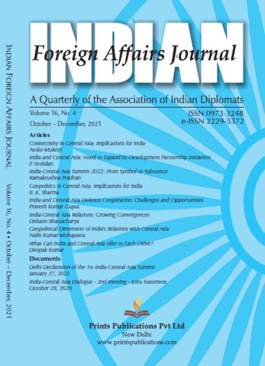 Indian Foreign Affairs Journal tweet media