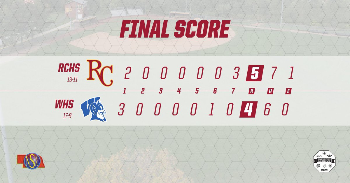 The Crimson Pride rally late in the night cap to top Wayne 5-4 in the Class C Semifinals! Back in action in the NSAA Class C Championship on Friday at 1pm at Tal Anderson Field! @PBR_Nebraska <a href="/NebraskaHSBase/">NebraskaHSBaseball</a> #nebpreps