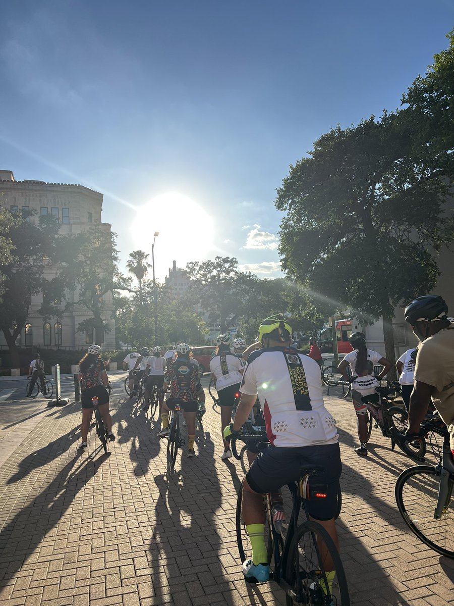 Taking to the streets tonight in a silent procession to honor the cyclists that have been killed or injured on our roadways. Ride of Silence, raising awareness that cyclists have a right to the roadways too & not to be killed while riding. 

#RideOfSilence2023  #rideofsilencesatx