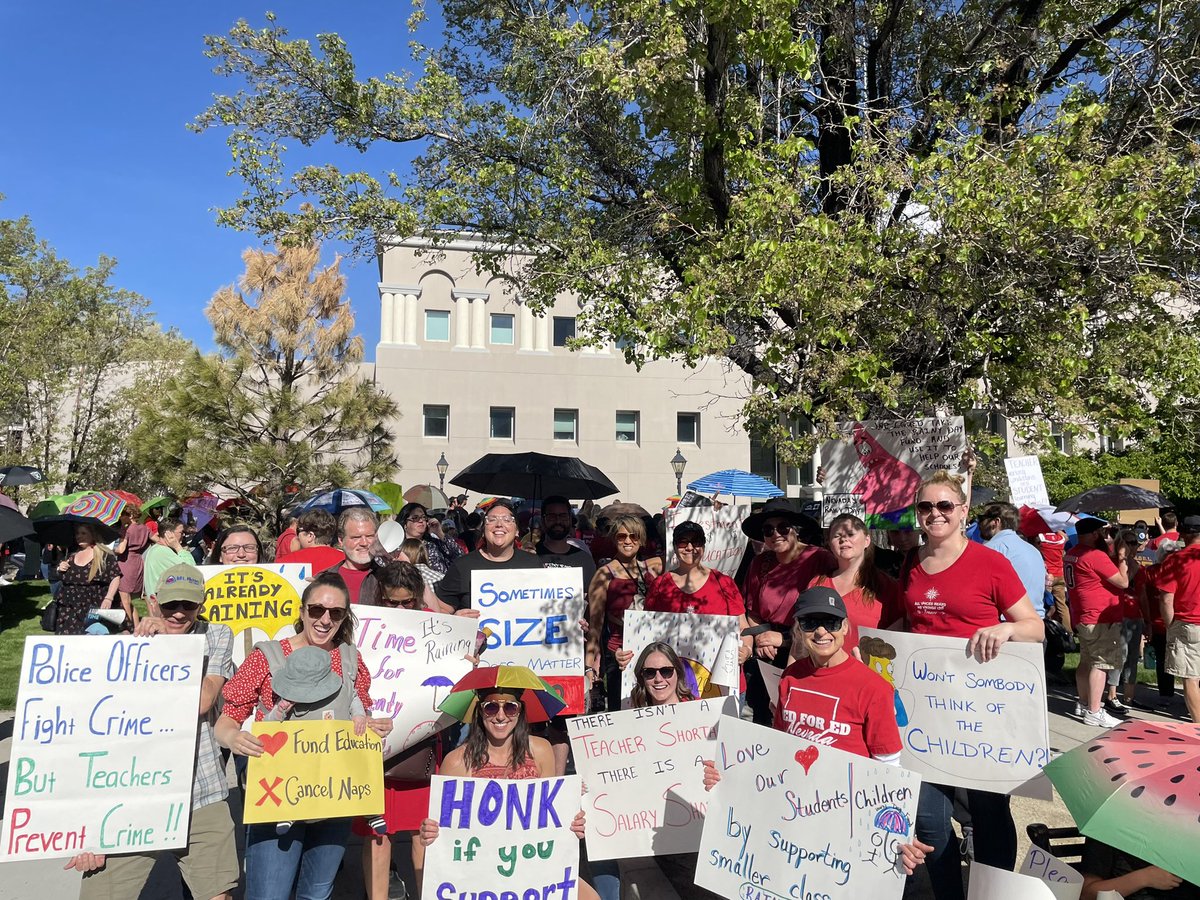 A is for Activist! 
Traner Vikings showing up strong today in Carson City! Proud educator over here. #timefor20