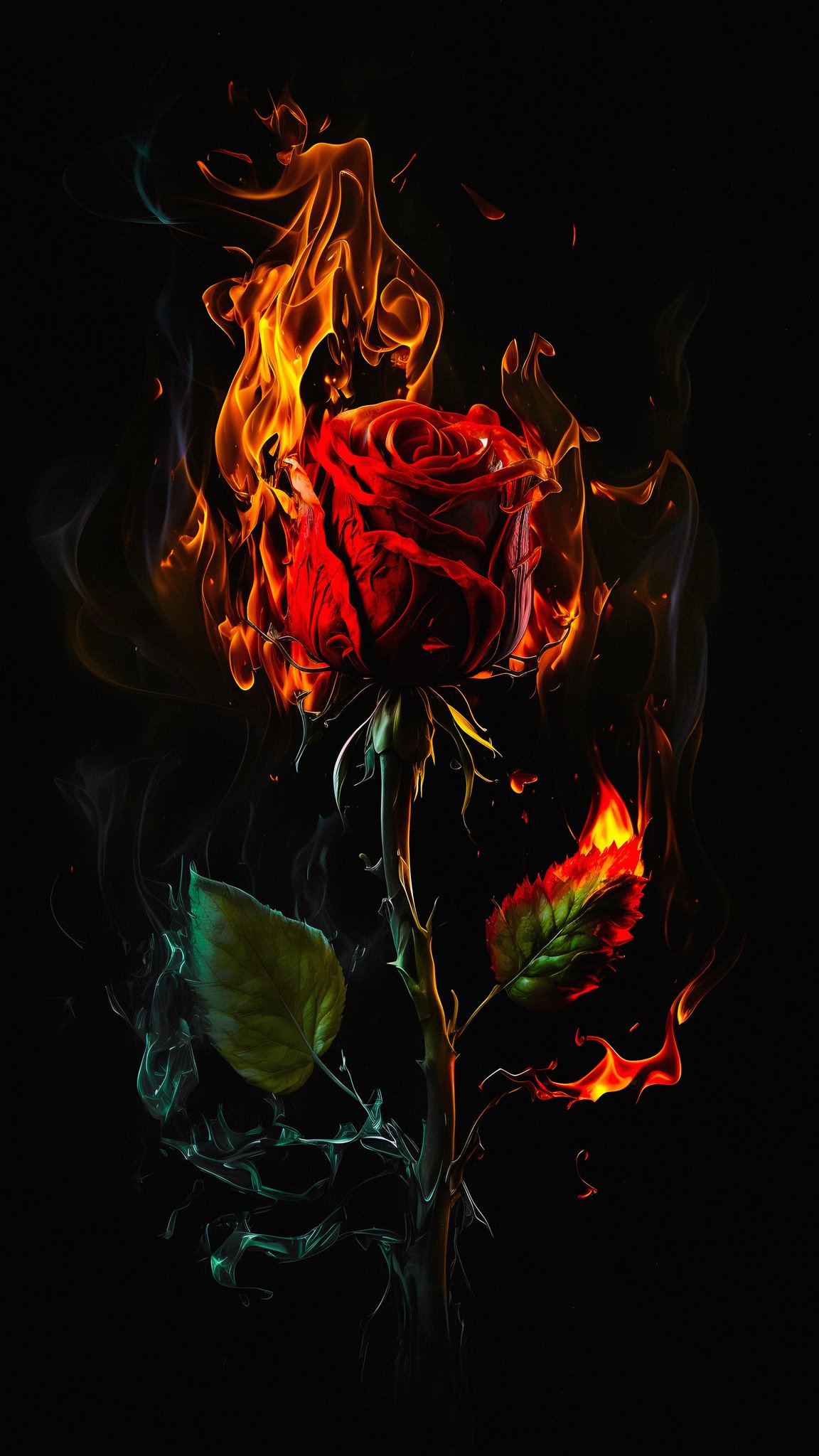 Rose On Fire Images  Free Download on Freepik