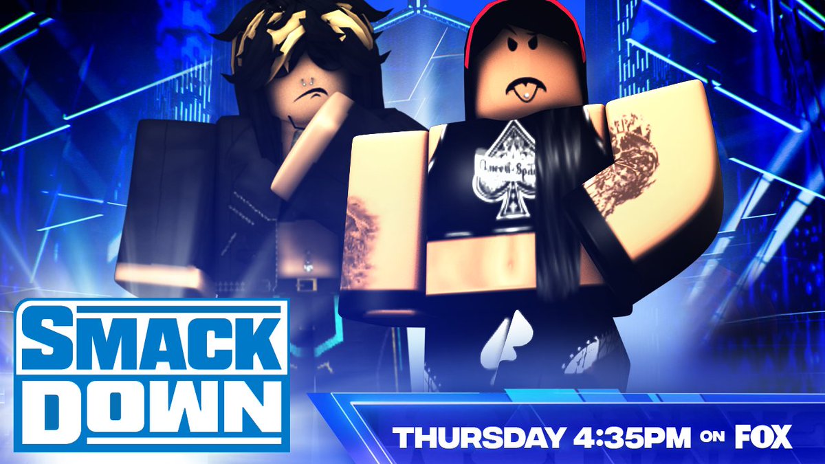 _WWERoblox's tweet photo. -SMACKDOWN-
#Saomi Speaks out to the #WWE Universe as was seen mad with her recent booking
-
@LxcyMxtthxws goes against #GabBazsler
-
#TessaBliss Takes on Half of the Women's Tag team Champion @Licia_Fox
-
#Piara goes one on one with #DannyMorgan
#wwesmackdown https://t.co/xc27ebOcJK