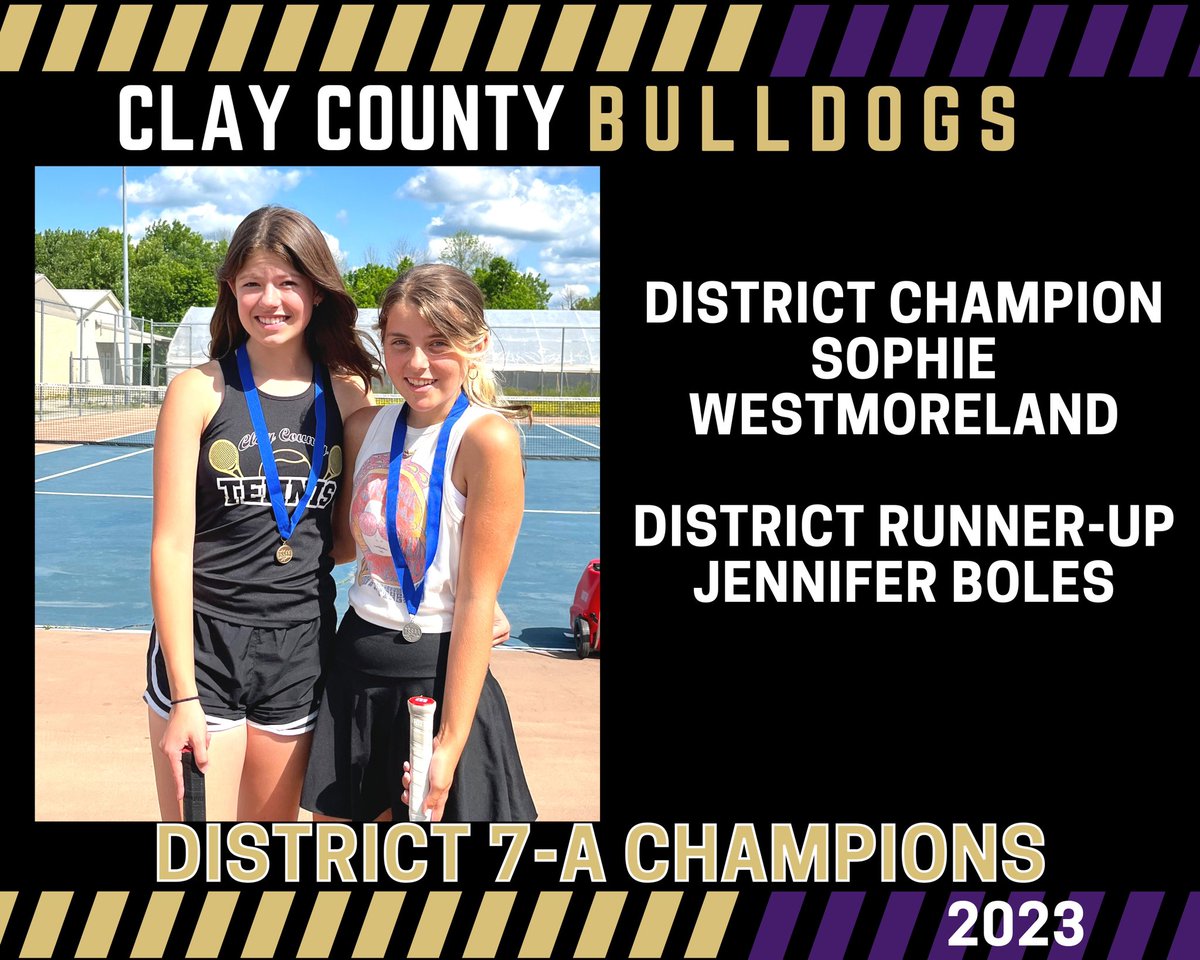 Congratulations to our tennis district champions!
