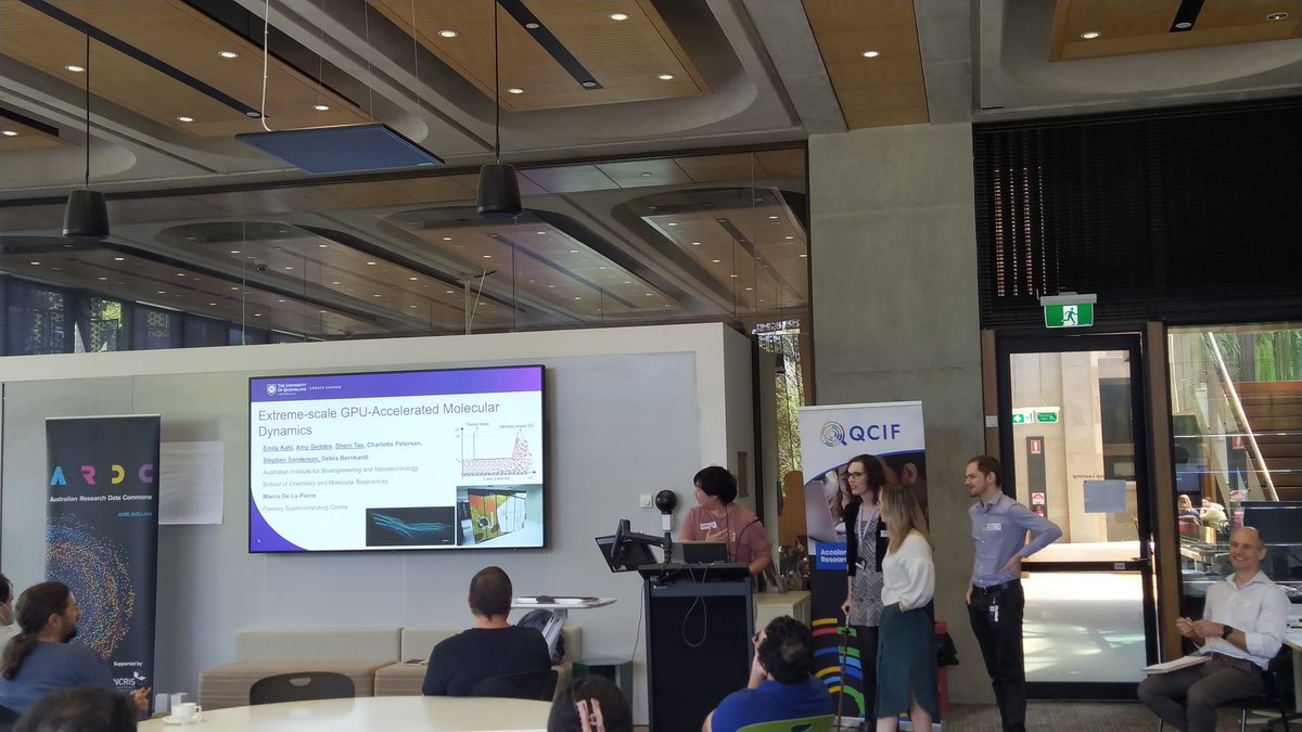Paula Andrea (@orchid00) on Twitter photo Team work, contributing and maintaining #LAMMPS molecular dynamics software #opensource <a href="/PawseyCentre/">Pawsey Supercomputing Research Centre</a> #PaCER #GPU optimisation <a href="/AIBNatUQ/">AIBN Research</a> <a href="/UQ_News/">UQ News</a> #RSDF #algorithm testing and scaling Team work, contributing and maintaining #LAMMPS molecular dynamics software #opensource <a href="/PawseyCentre/">Pawsey Supercomputing Research Centre</a> #PaCER #GPU optimisation <a href="/AIBNatUQ/">AIBN Research</a> <a href="/UQ_News/">UQ News</a> #RSDF #algorithm testing and scaling