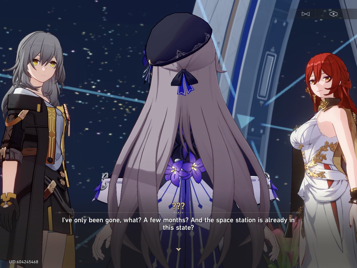 Dailyyherta's tweet photo. herta's first appearance in game <33 https://t.co/9ZwEW64hmv