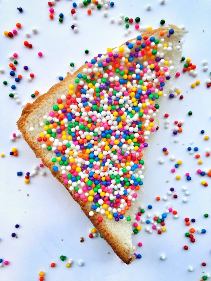 Today I discovered Australian fairy bread. #partyfood
#sweettooth.  #foodnostalgia
