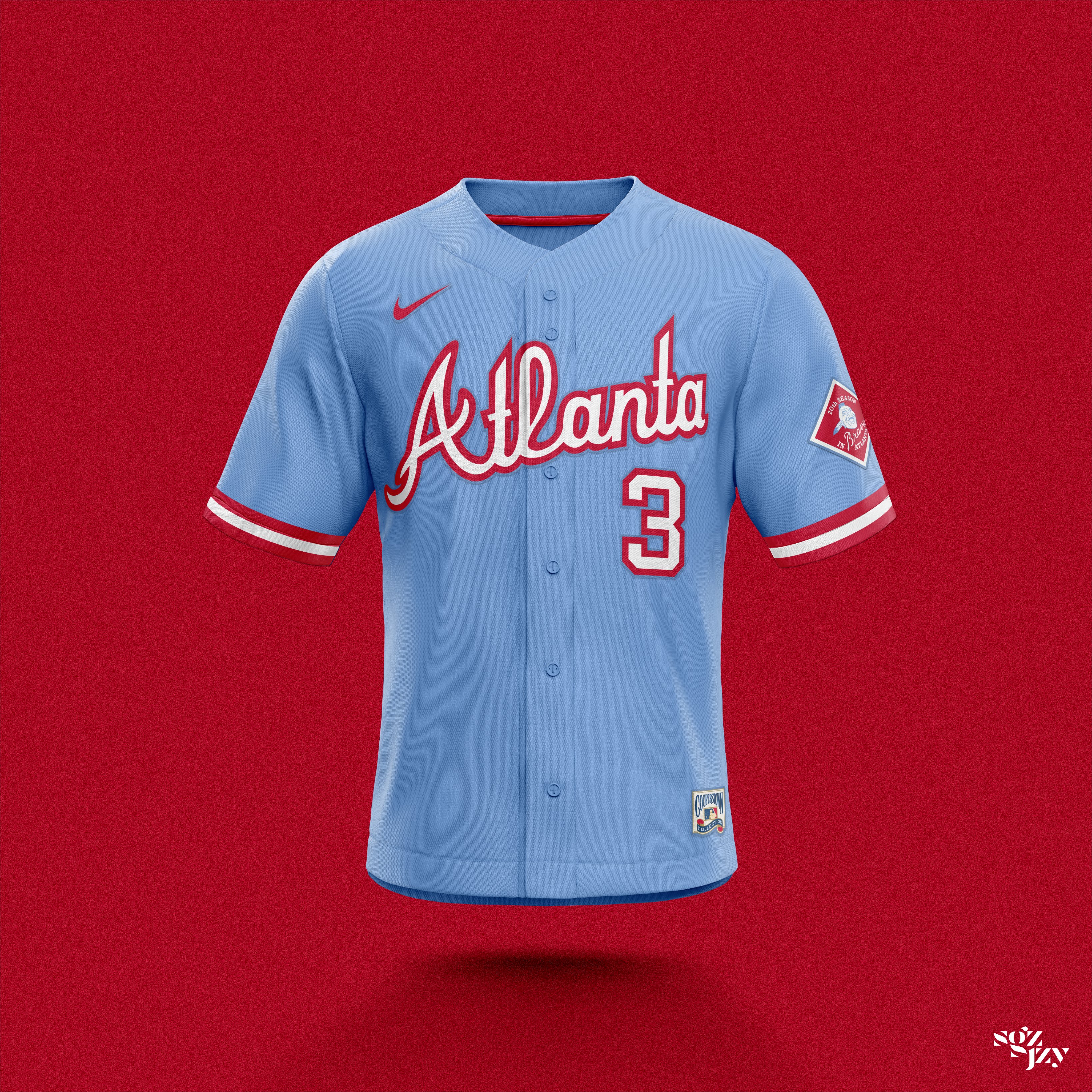Jo Jo Stephens on X: ⚾️🔷🔴 #ForTheA I design a new Atlanta