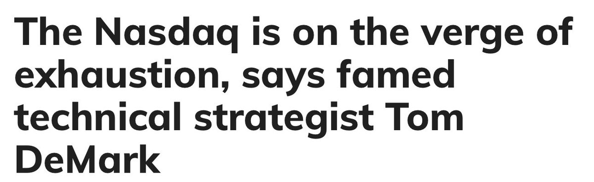 Heisenberg on Twitter: "$QQQ Widely followed Technician, Tom Demark ...