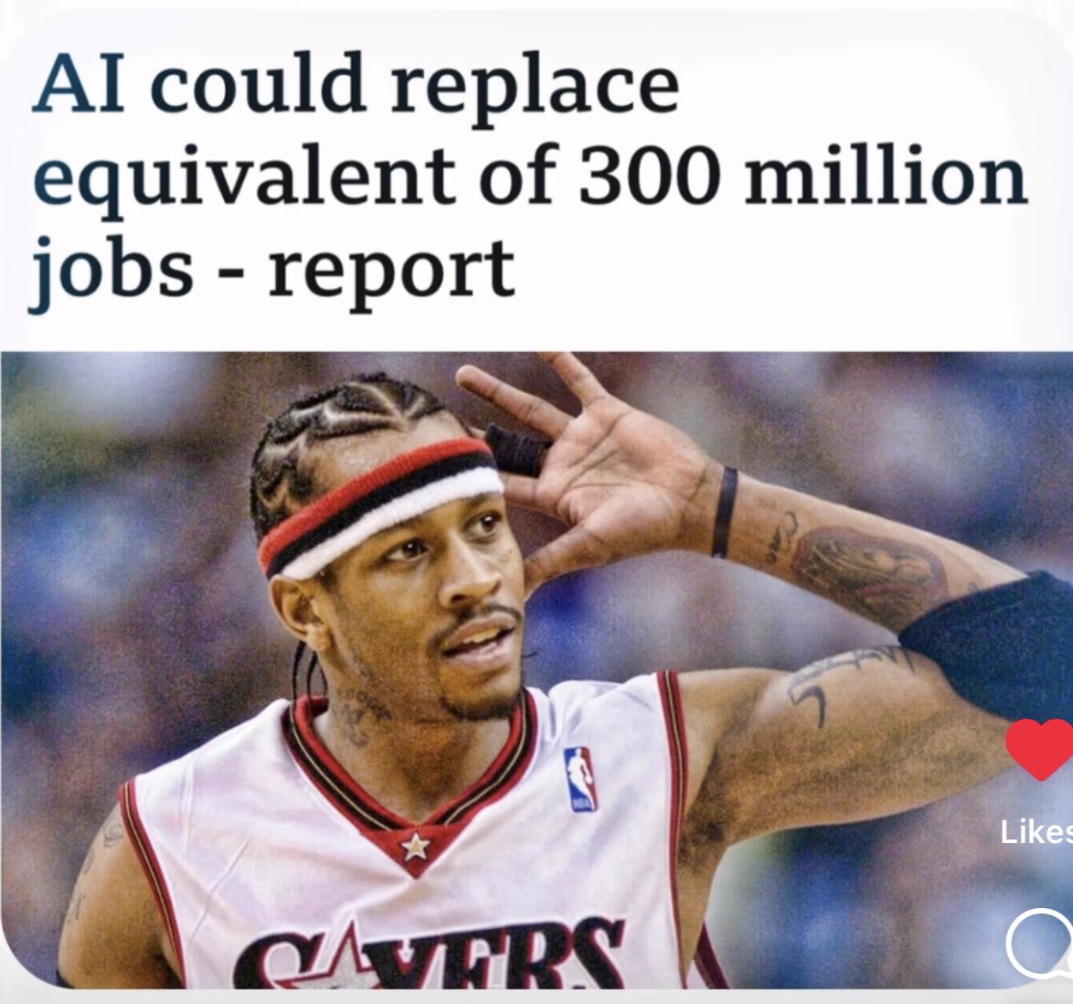 realbdyess's tweet photo. And we talking about practice? 
@alleniverson #AI https://t.co/QmDiUhJZFv
