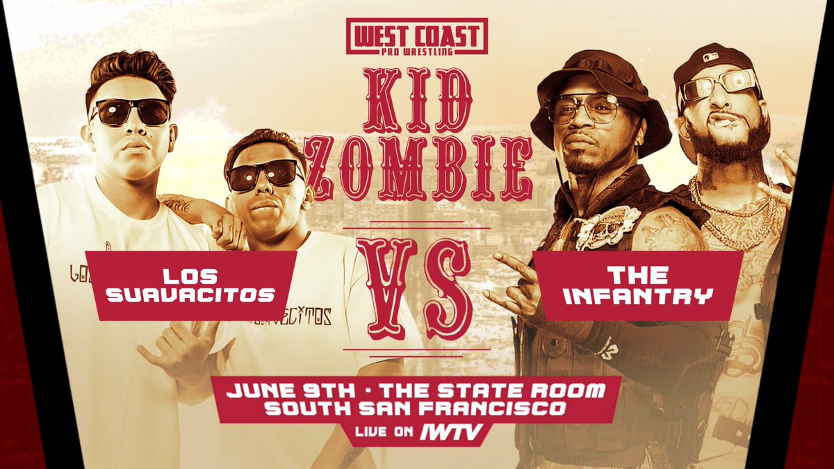 ChrisHero's tweet photo. Ricky Gee & Danny Rose are always down for a scrap. But are they ready for war?
June 9th, we’ll find out at @WCProOfficial as @CarlieBravo & @ShawnDean773 meet @5LosSuavecitos1 on the battlefield at #KidZombie 😎🫡 https://t.co/T53ulEgb7h