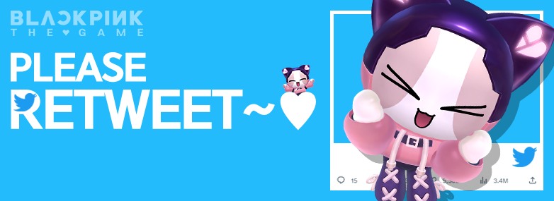 [💌] Bring the RTs!

Help us spread the word about #BLACKPINK_THE_GAME ✨launch✨!
We will be giving out rewards🎁 based on the number of retweets.

Producers, bring the RTs!

🔗Details▼
bit.ly/3OjkZO4

#BPTG #BLACKPINK #BLACKPINK_THE_GAME #BPTG_in_your_area