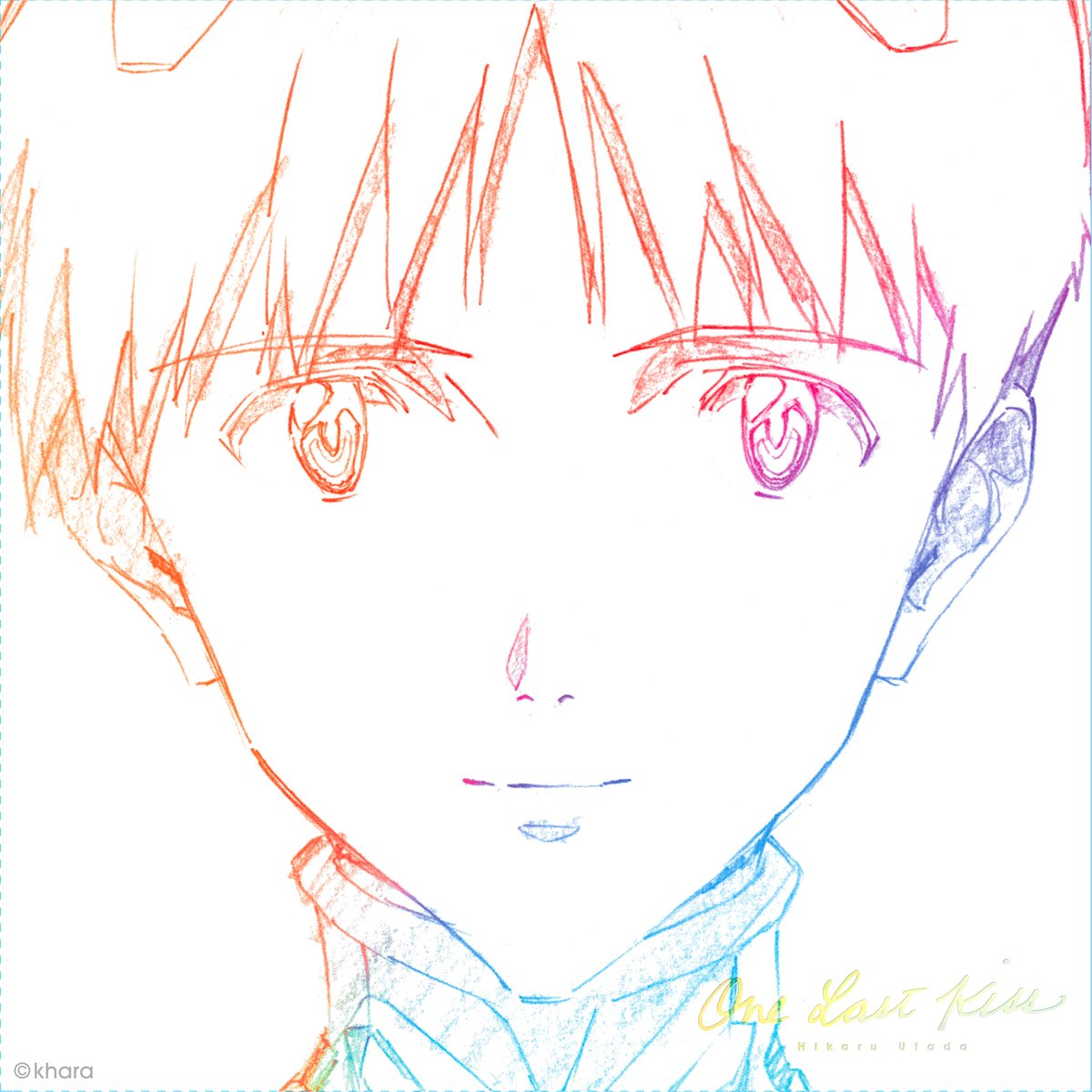 DeathlyPrice's tweet photo. Evangelion's "One Last Kiss" Album arts https://t.co/3Sos01sUZL