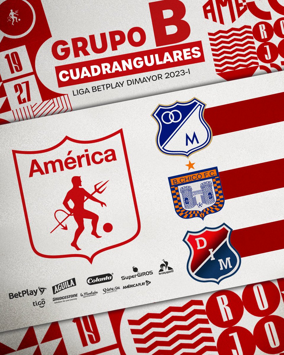 AmericadeCali's tweet photo. Nuestro grupo de los cuadrangulares semifinales. https://t.co/HRXGn99z1q