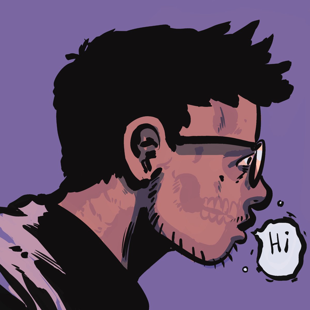 jeremyhyler's tweet image. Hi. #quickdoodle #selfportrait