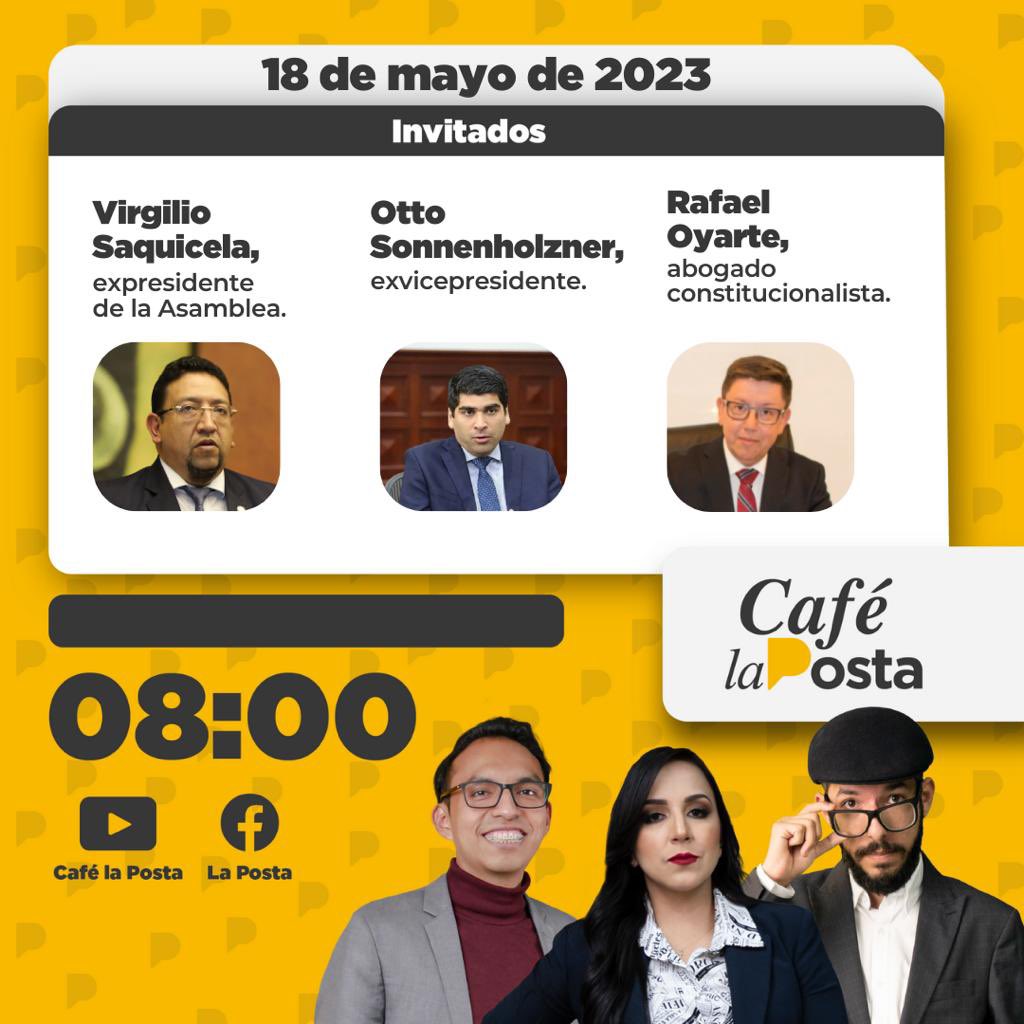 #EnMedios | Les invito a seguir la entrevista que mantendré mañana en la señal de <a href="/LaPosta_Ecu/">La Posta</a>, con <a href="/AnderssonBoscan/">Andersson Boscán</a>, a las 08h00 donde informaré sobre la coyuntura política del país. 

Les espero ⤵️