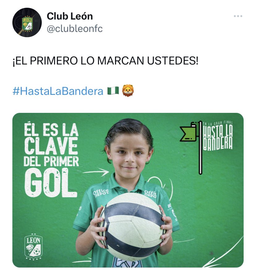 Chava_Rdz17's tweet photo. Se necesita una campaña así para que empiece de nueva cuenta la conexión entre el @clubleonfc y su afición 🇳🇬

Ojalá que se haga algo diferente para una final internacional, esa final que te lleva al mundial de clubes 🏆🦁

#SerFieraEsUnOrgullo https://t.co/KtppANI0Ft