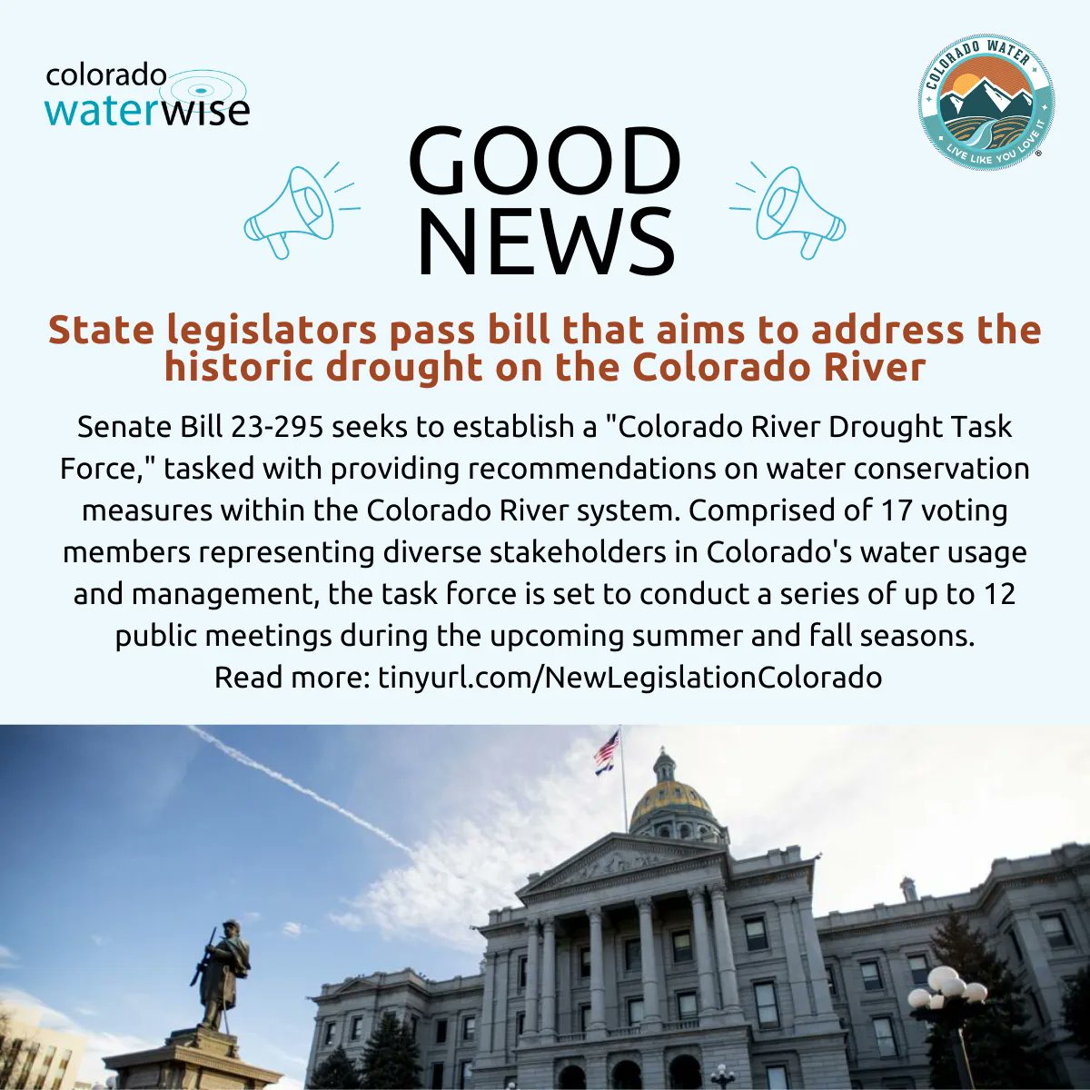 ColoWaterWise's tweet photo. Good news! Read the full article here: https://t.co/82c6032FNb
#ColoradoWater #COWater #CWW #ColoradoWaterWise #LLYLI #LiveLikeYouLoveIt #water #goodnews #waternews https://t.co/sQzqI1lAwW