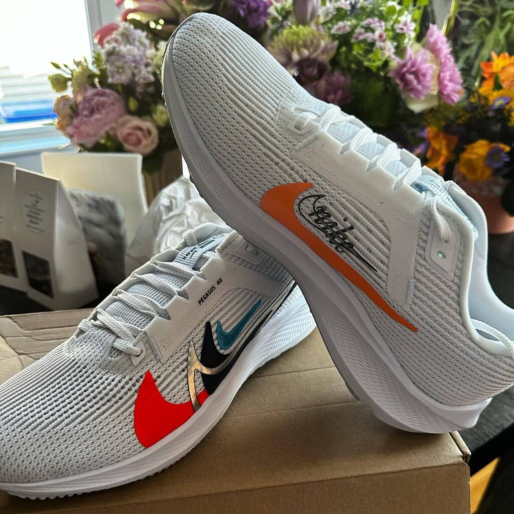 So excited to finally get my hands on these fresh #pegasus40 Thank you to @upthereathletics for shipping halfway around the world since they are sold out over here!!! instagr.am/p/CsXk_avMaA7/