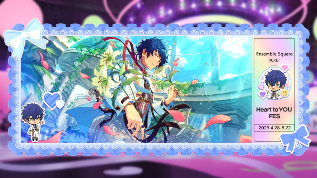 cc_ch11's tweet image. アイドルたちと楽しめる、
8th Anniversary ハート to YOU FESを開催中！
参加チケットをデコりました♪
#ハートtoYOUFES #あんスタ8周年