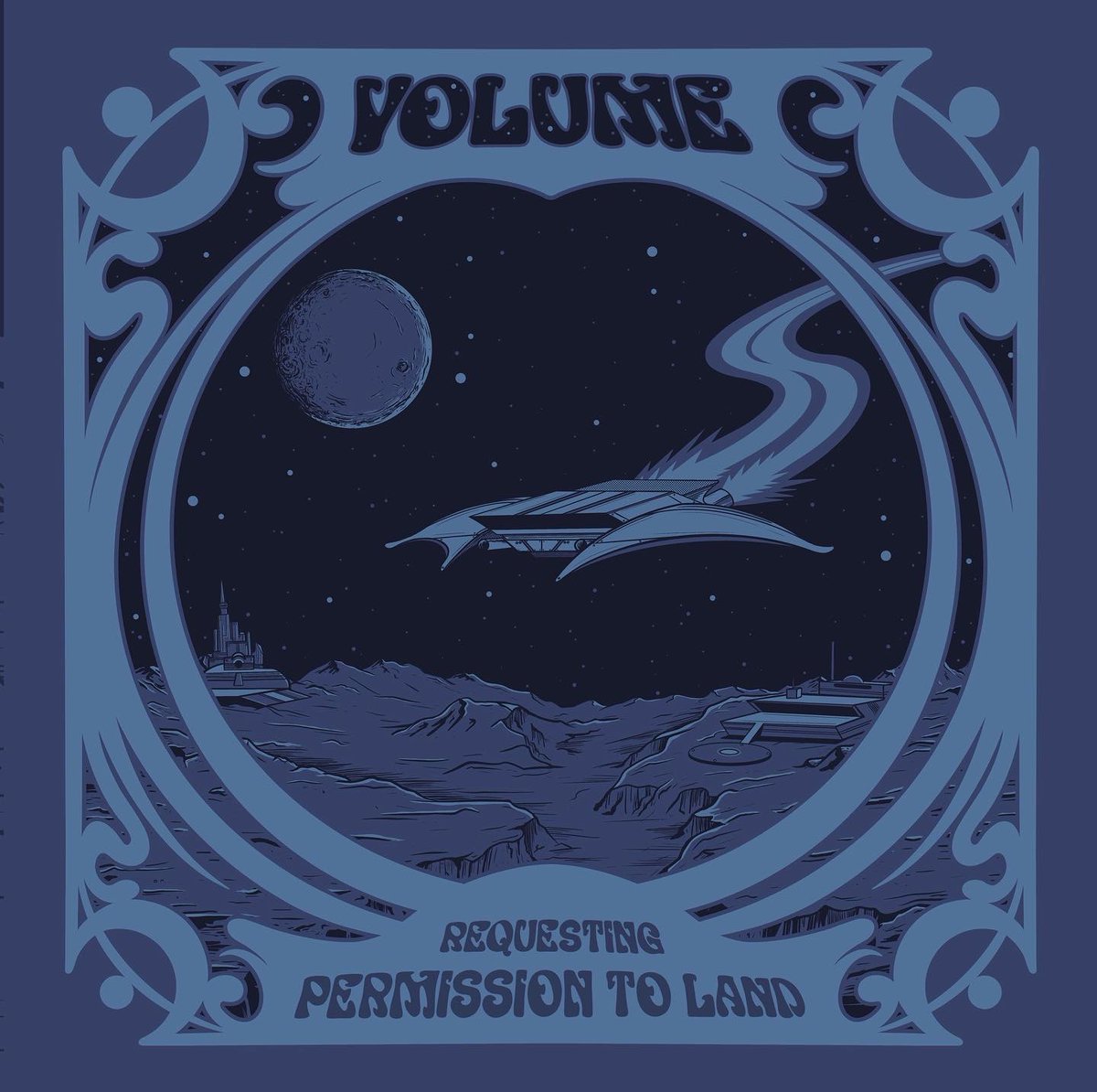 RocksVolume's tweet photo. Artwork for the Rerelease of Requesting Permission to Land. The EP will be out on vinyl with a gatefold design. Created by @dannygrahamart.  The remastered version of Colossalfreak comes out June 14 on all streaming platforms. #stonerrock #rocknroll #heavyrock  #spacerock https://t.co/WnomwnRpLl