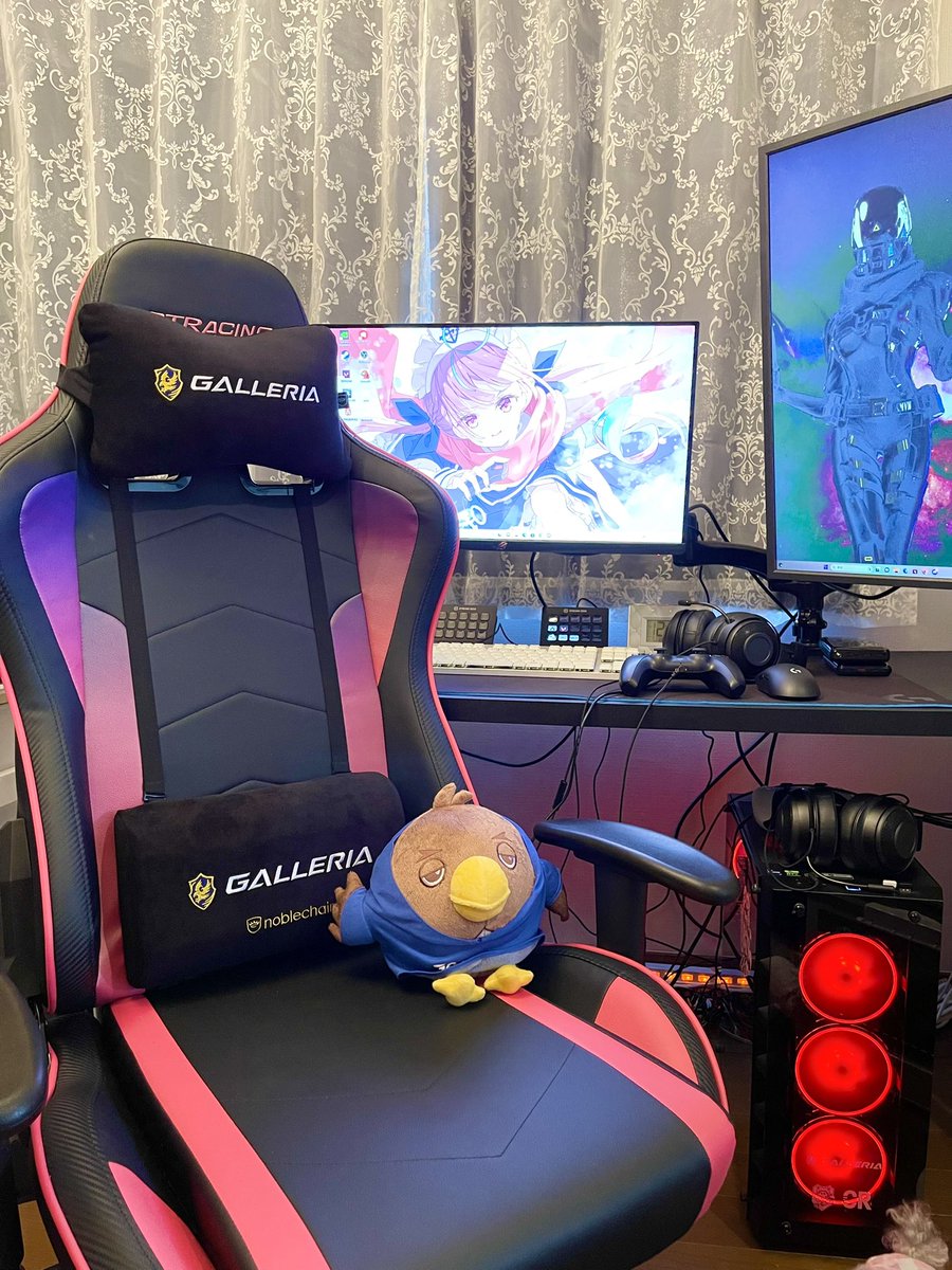 djmelmelmelme's tweet photo. @GALLERIA_GM 様からゲーミングチェアのクッションとぬいぐるみ頂きました🎮

いつもありがとうございます🥰

5/24〜デドバ7周年毎日配信するので
みんな遊びにきてね〜⸜(*˙꒳˙*)⸝

#Galleria #僕はガレリア #dbd #DeadbyDaylgiht https://t.co/YOSdW9JuUQ