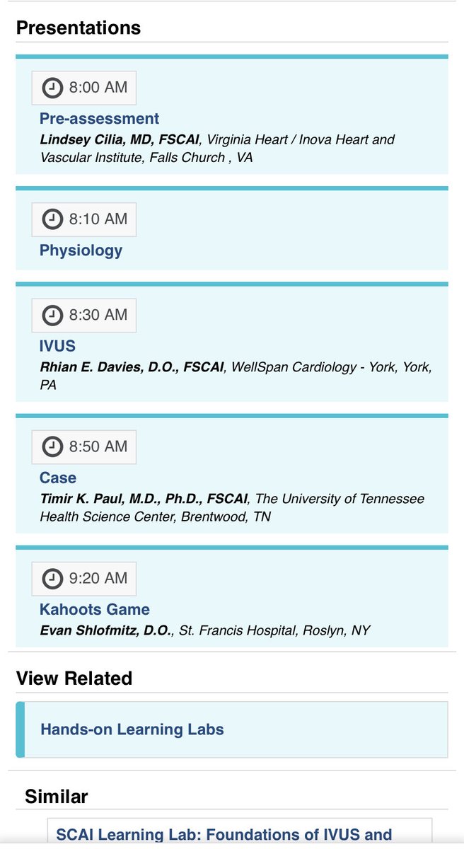 #SCAI 2023 Hands on learning sessions, use of #physiology and #IntracoronaryImaging w/ #IVUS &amp; #SyncVision. Join &amp; have fun learning with game &amp; cases. Thurs &amp;Fri. ⁦<a href="/SCAI/">SCAI</a>⁩ ⁦<a href="/DocSavageTJU/">Michael Savage</a>⁩ ⁦<a href="/adityadoc1/">Aditya Bharadwaj</a>⁩ ⁦<a href="/TanveerRab/">Tanveer Rab</a>⁩ ⁦<a href="/yadersandoval/">Yader Sandoval</a>⁩ ⁦<a href="/achat26/">Arka Chatterjee</a>⁩