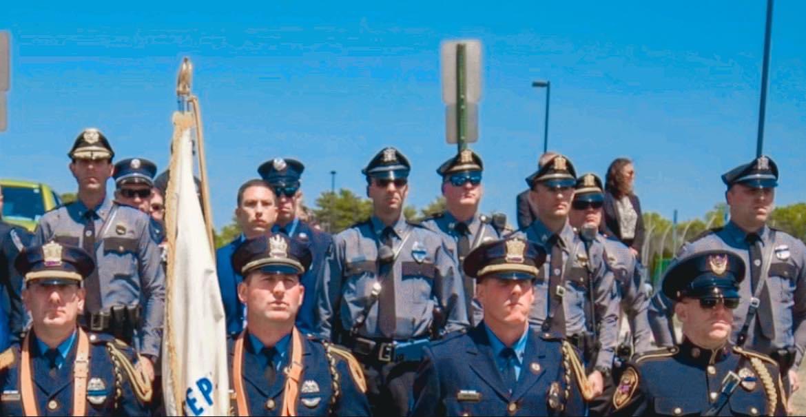 Today members of the CPD &amp; CFD joined police departments from across the region to mourn the loss of Officer Robert Shisler, who made the ultimate sacrifice serving his community.  We send our deepest sympathy and prayers to the Shisler family and Deptford PD.<a href="/CollingswoodFD/">Collingswood Fire</a>