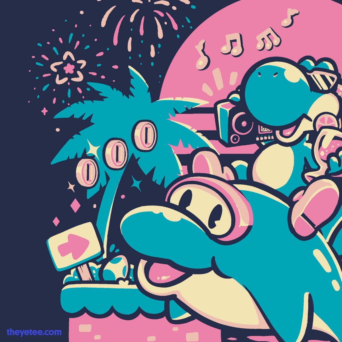 「Stay golden, dolphin boy… #sneakpeek #da」|The Yetee 🌈のイラスト