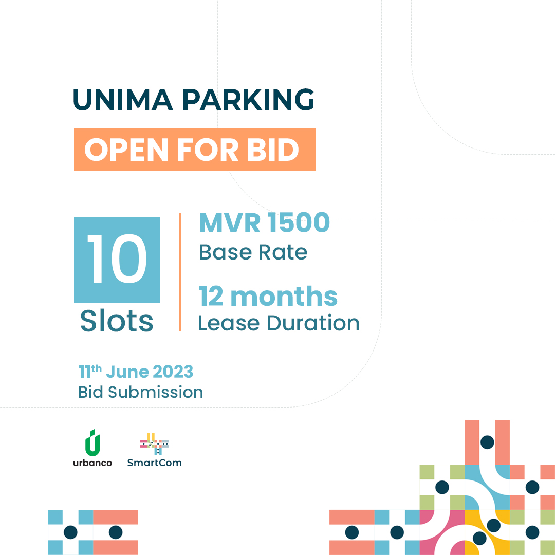 SmartCommv's tweet image. Car parking slots from Unima Parking open for bid!
Link: bit.ly/3Wf9MQL
#enablingconnectedcommunities #withurbanco #urbanco