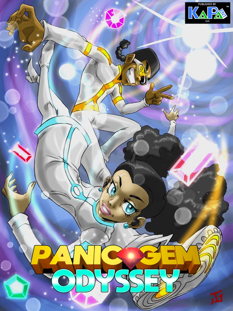 More updates coming for @panicgemodyssey soon. There's been many updates & even more are coming. Once it's done, I'll show it off. For now, here is the updated poster.
#IndieGameDev #indiegame #igdev #MobileGame #puzzle #afrofuturism #blackgirls #blackkids #afropuffs #anime