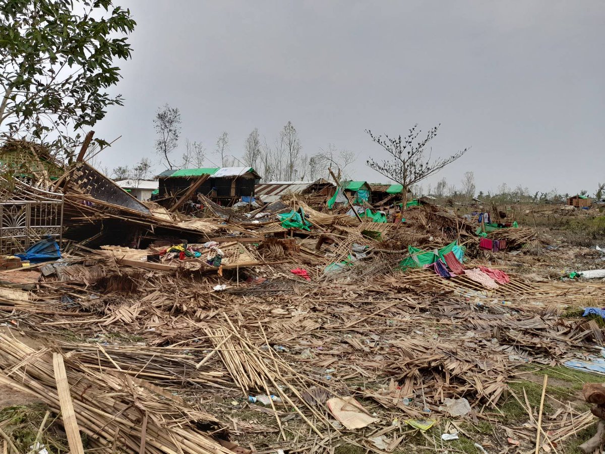 MSF_Myanmar's tweet photo. Nimrat Kaur, our project coordinator in Maungdaw town, Rakhine state, talks about the impact witnessed in surrounding areas following the devastating effect of #CycloneMocha 1/7 https://t.co/m6lgDjGyCp