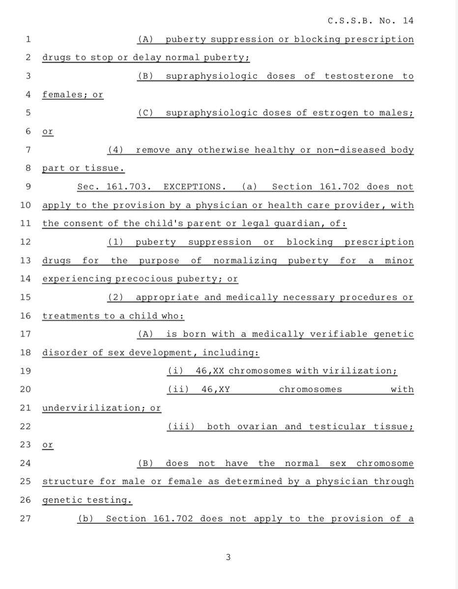 christopherrufo's tweet photo. BREAKING: Texas legislators have passed a bill banning child sex-change procedures statewide. If signed by Gov. Abbott, this legislation will permanently shut down the child sex-change programs at Texas Children's Hospital I exposed earlier this week. https://t.co/Fp2yJQQLS5