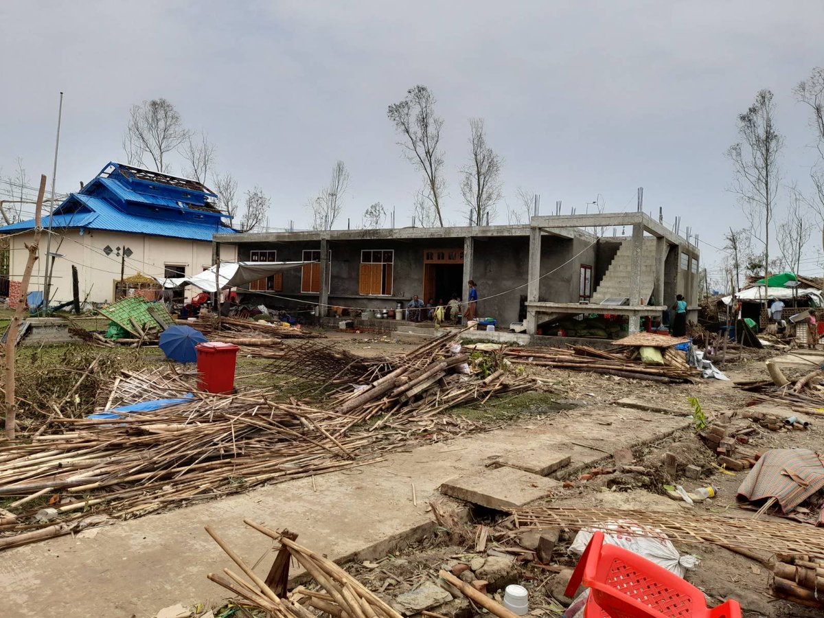 MSF_Myanmar's tweet photo. Nimrat Kaur, our project coordinator in Maungdaw town, Rakhine state, talks about the impact witnessed in surrounding areas following the devastating effect of #CycloneMocha 1/7 https://t.co/m6lgDjGyCp