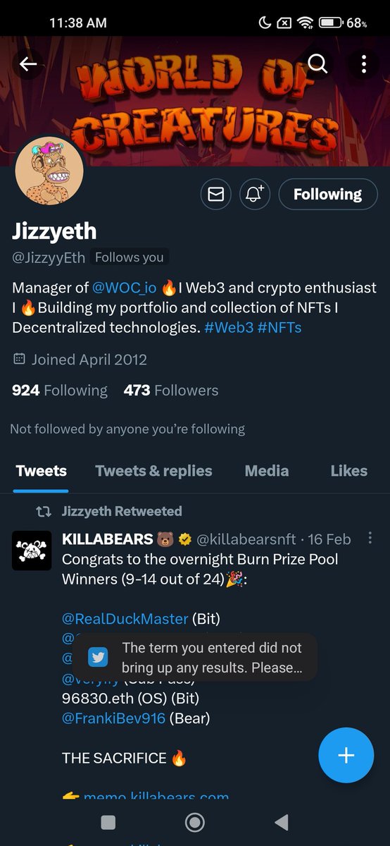 Stranger_6687's tweet photo. @killabearsnft @RealDuckMaster @OceanBreezeNFTs @HinkieCrypto @veryify @FrankiBev916 Please beware of this guy this person is a scammer with his project they scam people https://t.co/sQ8obPxVp7