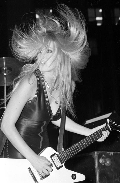 Lita Ford of the Runaways in the 1970's.