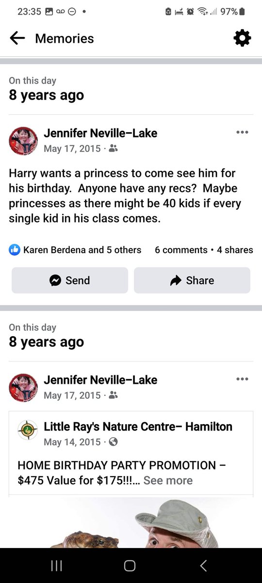 8 yrs ago my boys & I talked bdays. Harry wanted a princess party & Daniel wanted Little Ray's.

8yrs ago today, I started working on the last birthday parties for n'y kids. 

Read that again. 
The last birthday parties ever for my kids. 
T-6
#ConsequencesMatter #NotOneMore