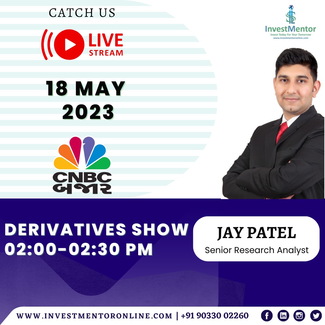 jd54patel's tweet image. Catch me live today on 📺@CNBCBajar
at:  02 PM - 02.30 PM for Derivatives Show

 #CNBCBajar #OptionsExchange #Market #OptionBuying #OptionTrading #OptionSelling #trading #market #investment #India #StockMarket #MONEY