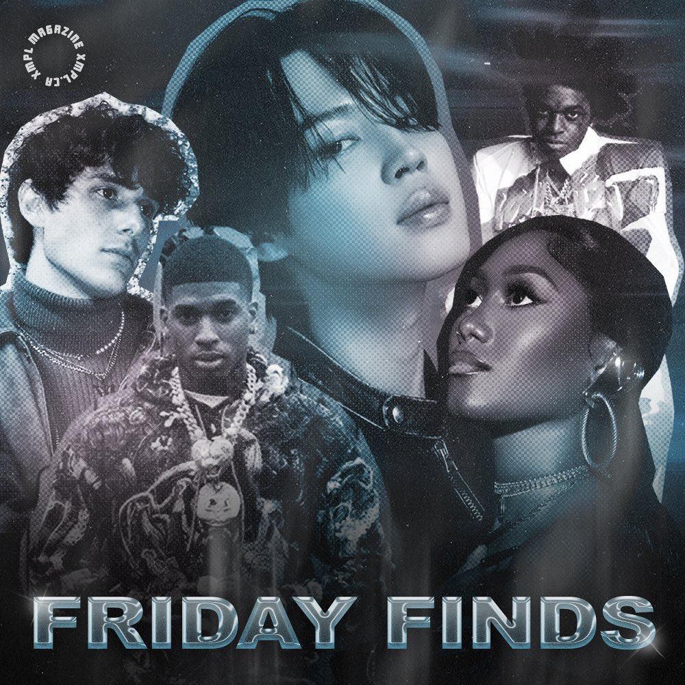 XMPLMAG's tweet image. NLE Choppa, JVKE, Jimin of BTS, Muni Long and Kodak Black on the cover of our #FridayFinds Spotify playlist this week for their new single ‘Angel Pt. 1’ from the #FastX soundtrack ❤️‍🔥💿 spoti.fi/3ZvP7Z1