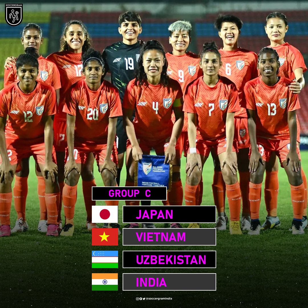India are in Group C for the AFC Olympics Qualifiers Round 2.  👀🇮🇳

#BlueTigresses #AFCOlympicsQ