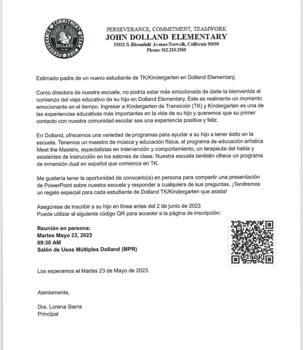 Join us May 23rd for Kindergarten Visit Day!