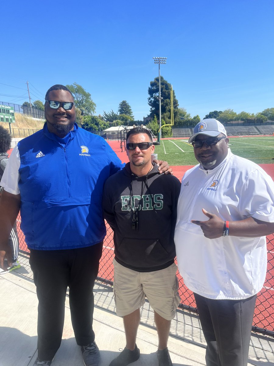 Thank you <a href="/RealCoachCarter/">Alonzo “Zo” Carter</a> <a href="/CoachOglesby/">Josh Oglesby</a> and <a href="/SanJoseStateFB/">San José State Football</a> for stopping by El Cerrito HS today!!! #gauchopride
