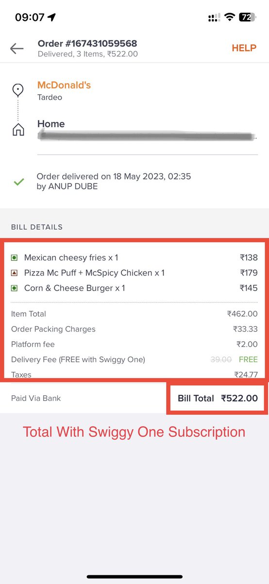 ShaikhShehzaad's tweet photo. Hey @Swiggy @swiggyindia can you please explain this..? Are we wasting our money one subscribing swiggyone.? https://t.co/45J8AODdfz