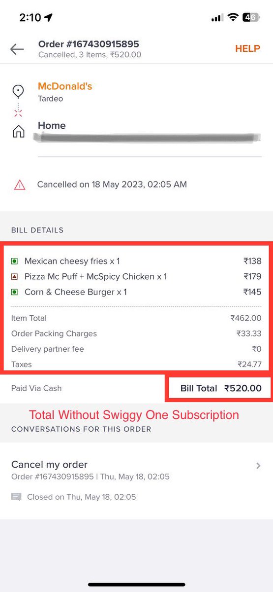 ShaikhShehzaad's tweet photo. Hey @Swiggy @swiggyindia can you please explain this..? Are we wasting our money one subscribing swiggyone.? https://t.co/45J8AODdfz